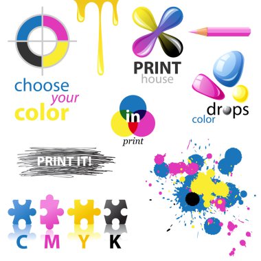 CMYK tasarım öğeleri