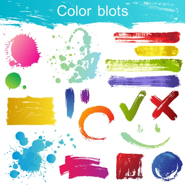 Color blots — Stock Vector