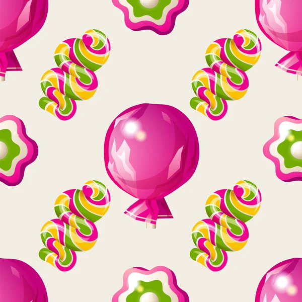 Patrón sin costura Lollipop — Archivo Imágenes Vectoriales