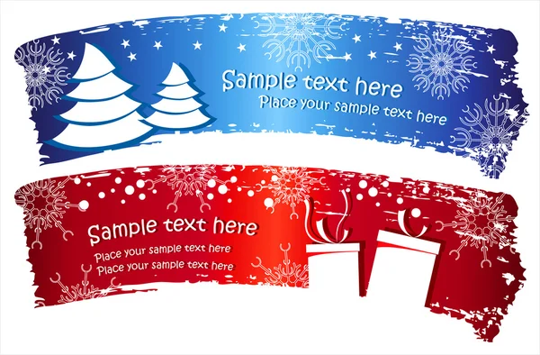 Kerstmis banners — Stockvector