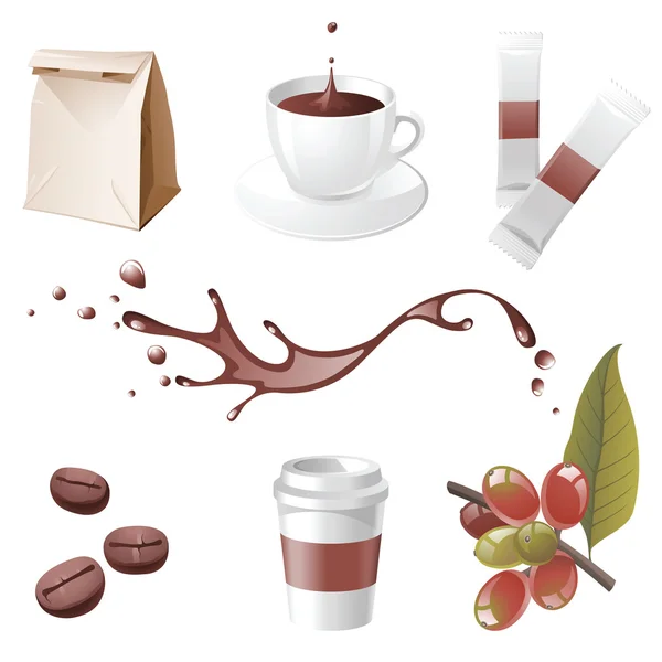 Coffee icons — Stock Vector