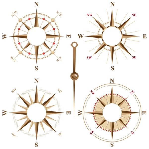 Compass frames — Stock Vector