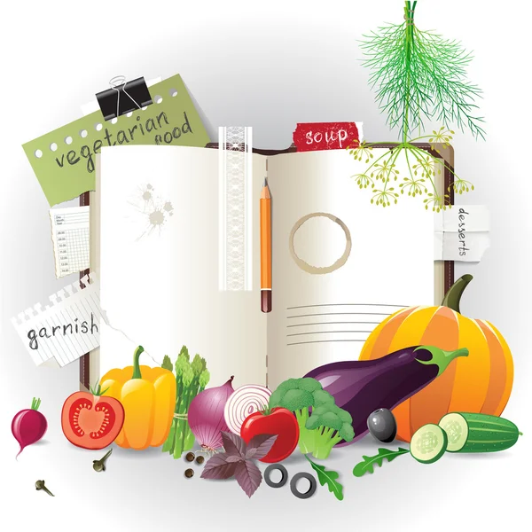 Open Cookbook Vector Art Stock Images Depositphotos Open Cookbook Vector Art Stock Images Depositphotos