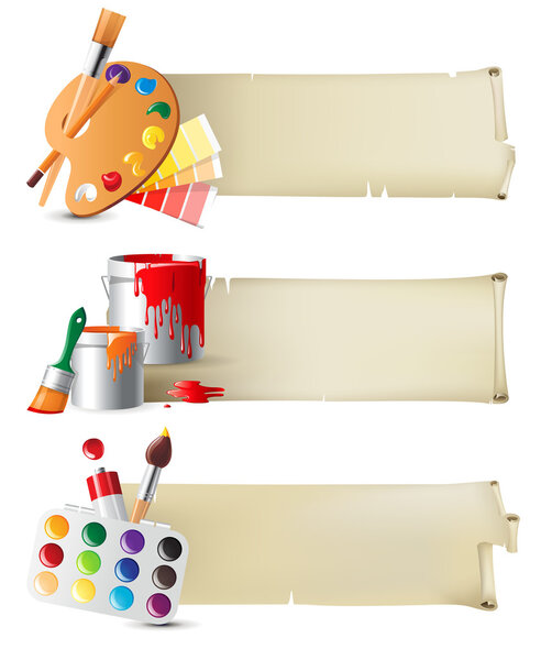 banners with drawing tools