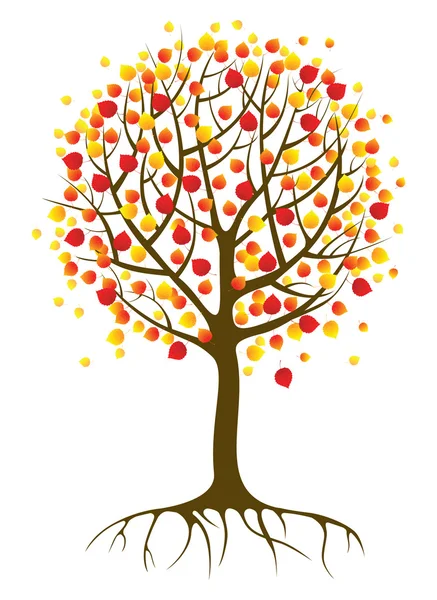 Φθινόπωρο δέντρα — Διανυσματικό Αρχείο