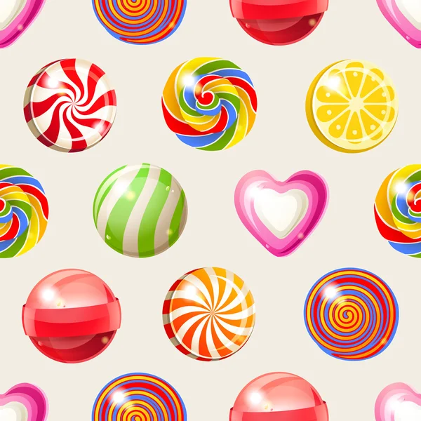 Lollipop seamless pattern — Stock Vector