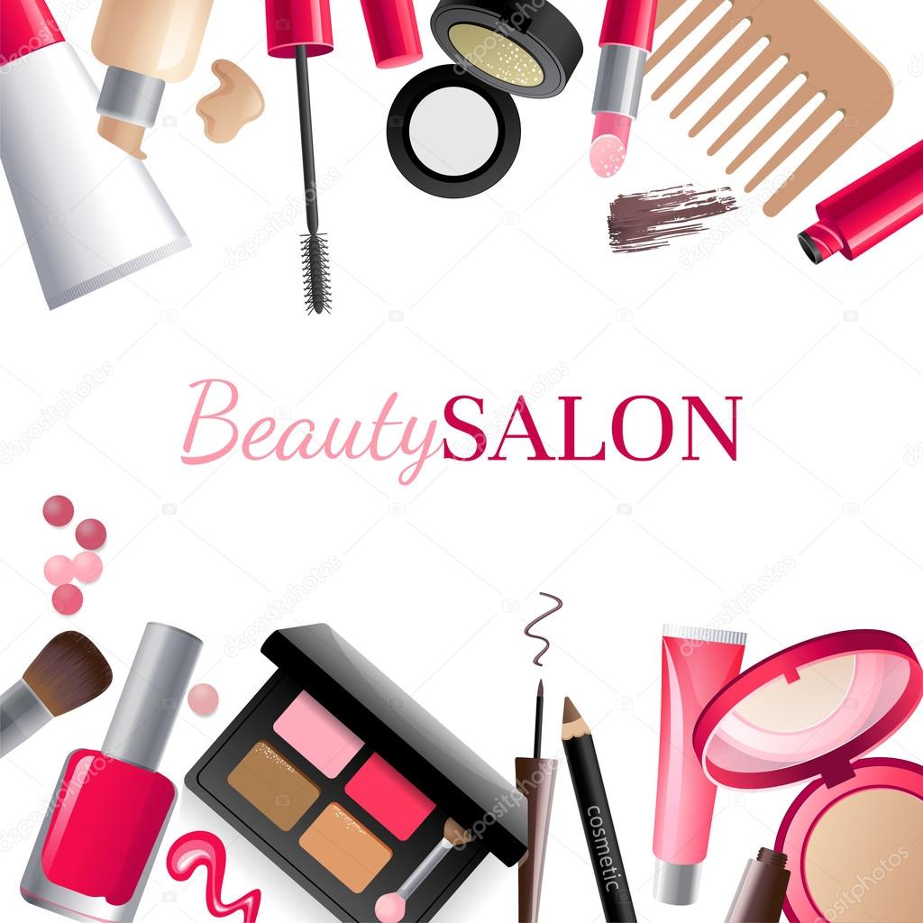 Glamorous make-up background