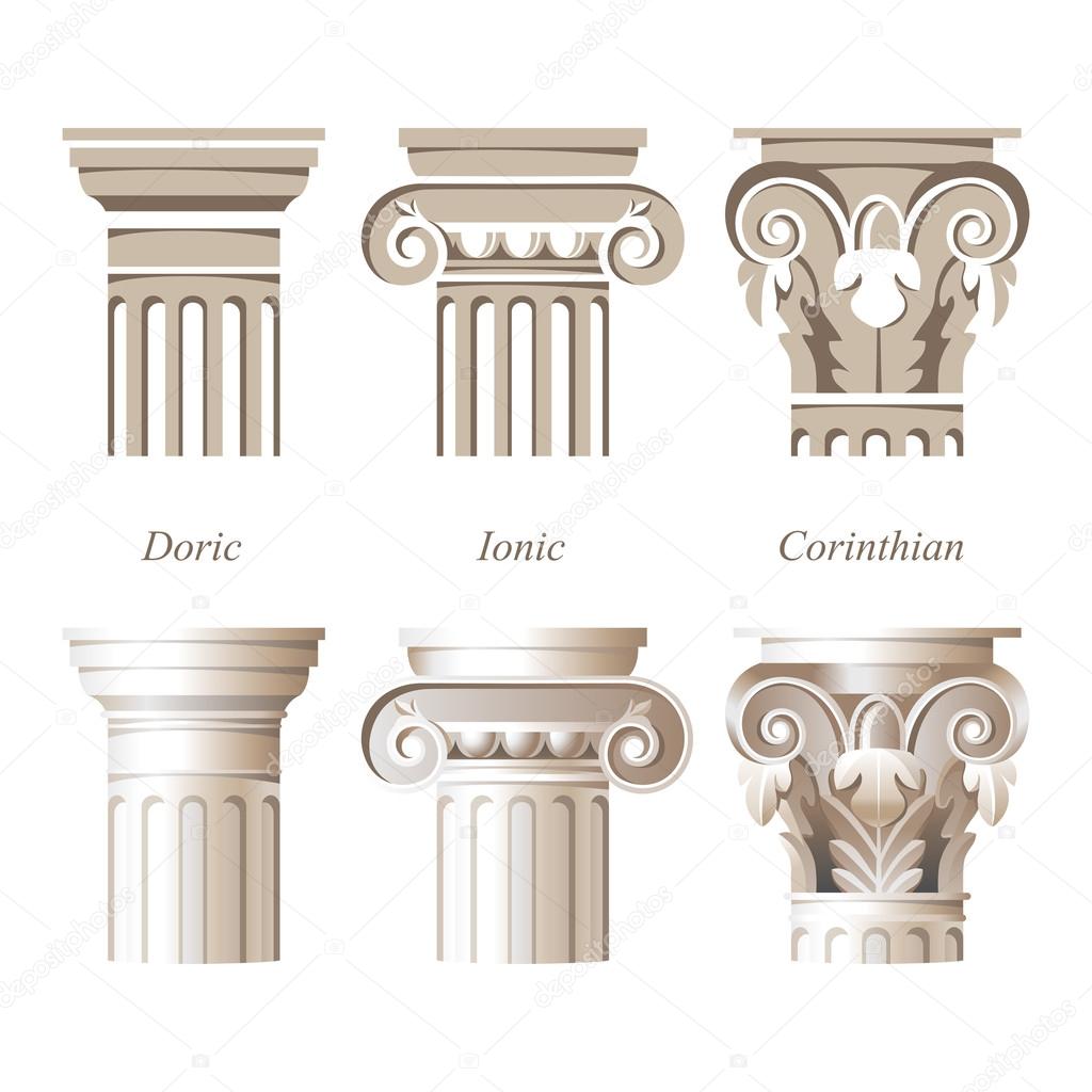 columns in different styles