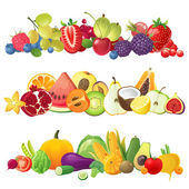 Gyümölcsök, zöldségek és gyümölcsök határok