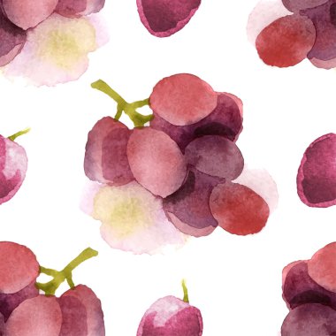 watercolor grapes seamless clipart