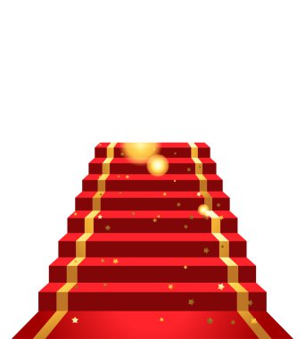 kırmızı halı üzerinde