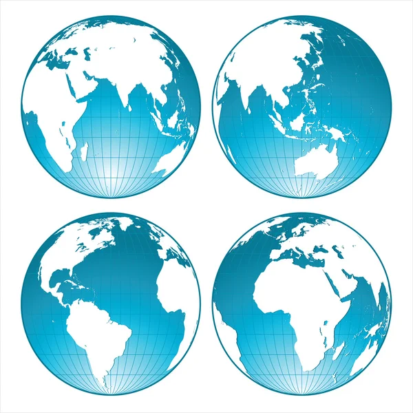 Globes — Stock Vector