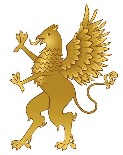 Золотой грифон — стоковый вектор
