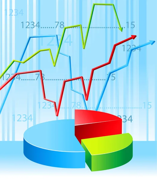 Graph background — Stock Vector