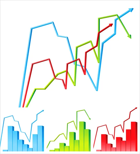Business Graphs — Stock Vector