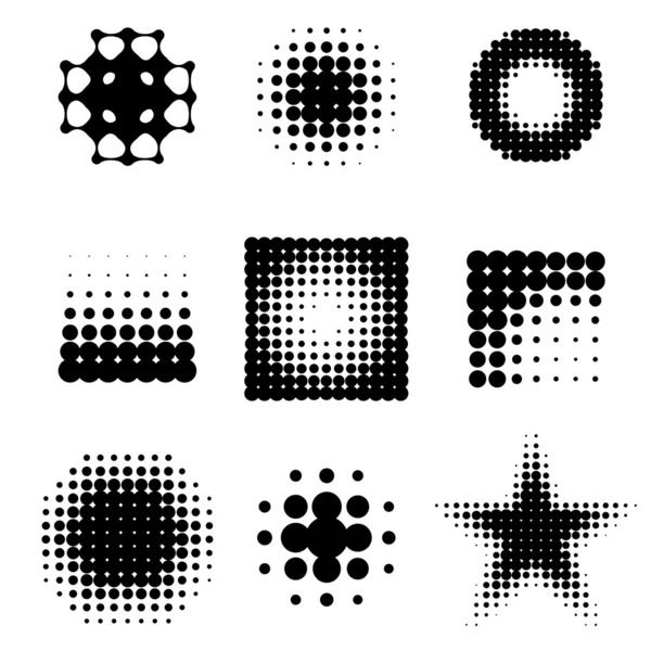 Demi-ton abstrait — Image vectorielle