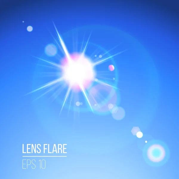 Flare da lente — Vetor de Stock