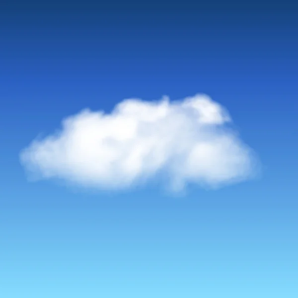 Lonley cloud — Stock Vector