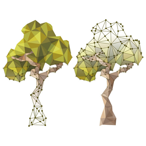 Tree in low poly style