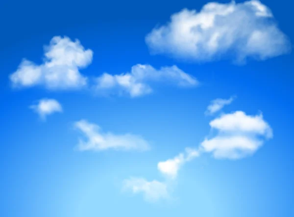 Cielo azul con nubes — Archivo Imágenes Vectoriales