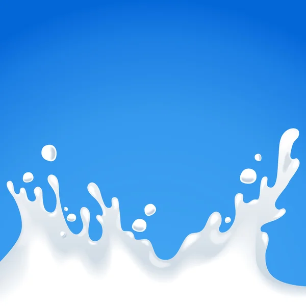 Salpicadura de leche — Vector de stock