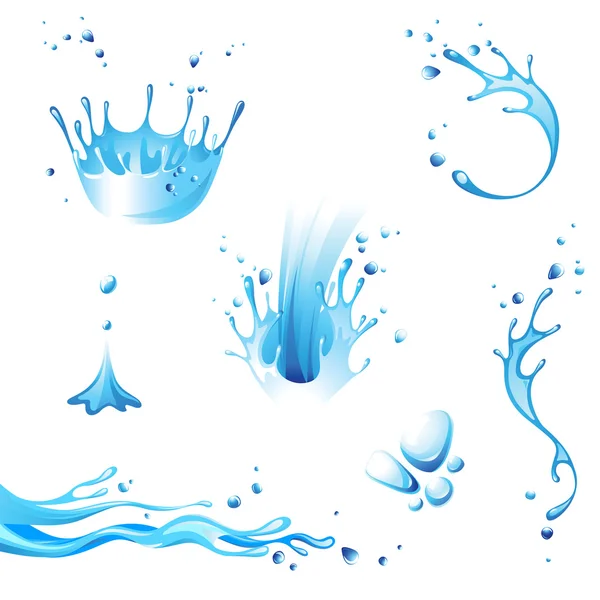 Бризки води — стоковий вектор