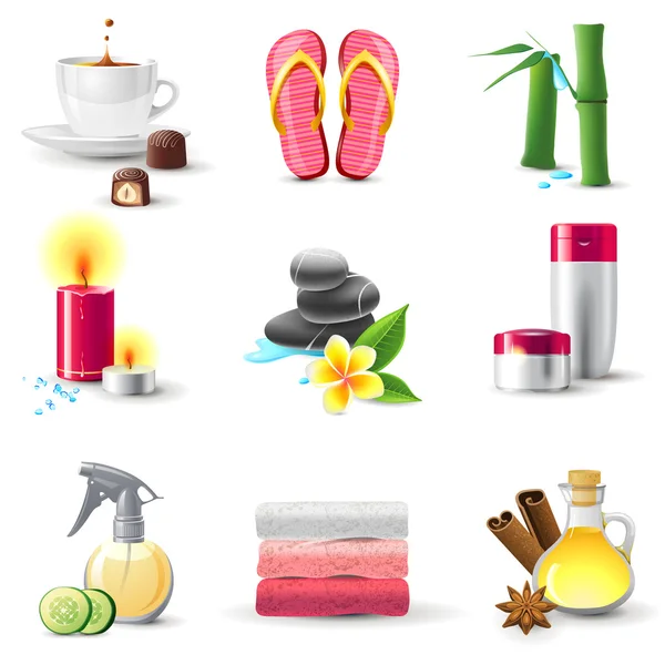 Iconos de Spa — Vector de stock