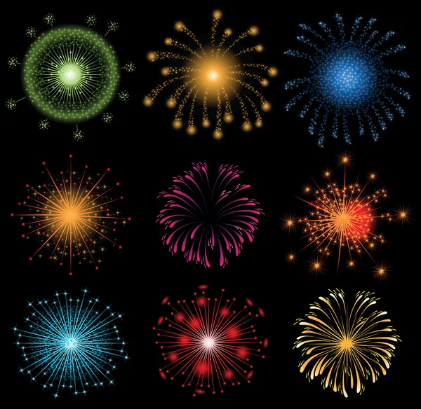 Fireworks — Stock Vector