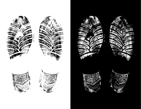 Empreintes de pieds — Image vectorielle