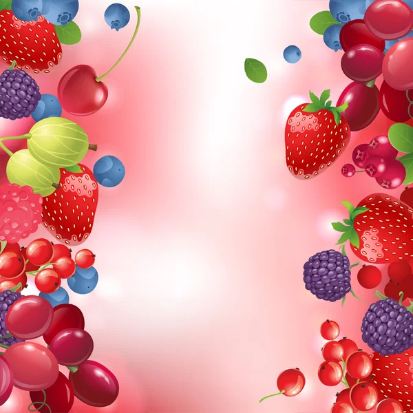 Fresh berries — Stock Vector