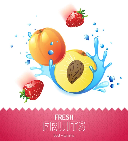 Fruit background — Stock Vector