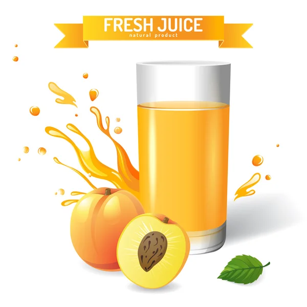 Fresh juice — Stock Vector