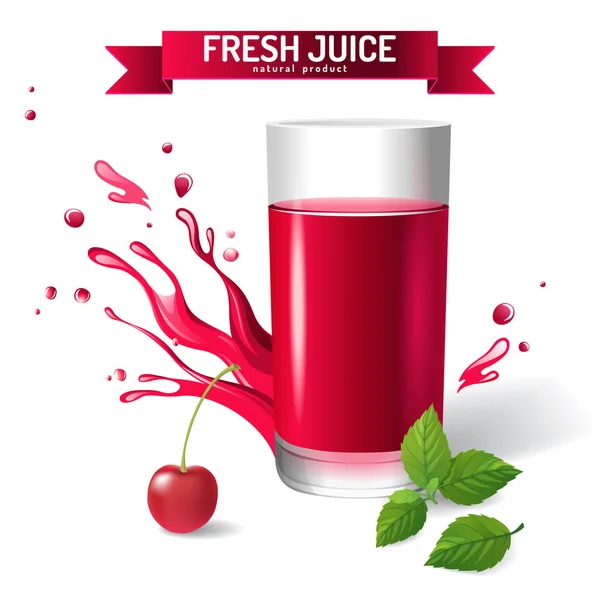 Fresh juice — Stock Vector