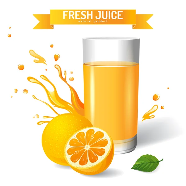 Färsk juice — Stock vektor
