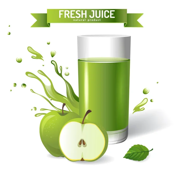 Fresh juice — Stock Vector