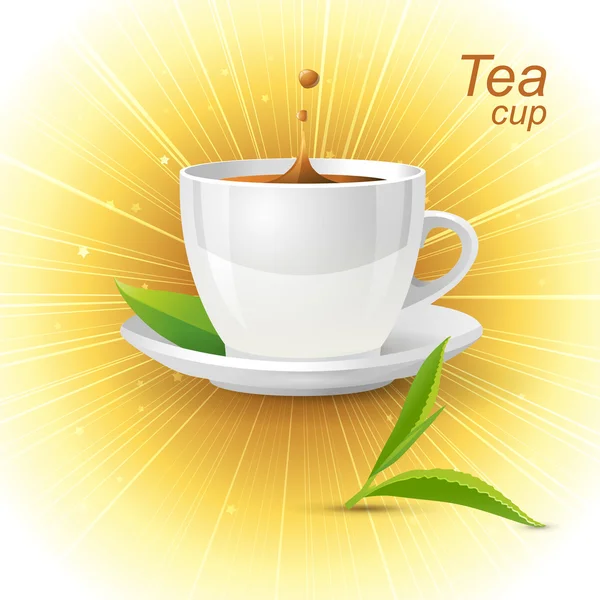 Tea cup — Stock Vector