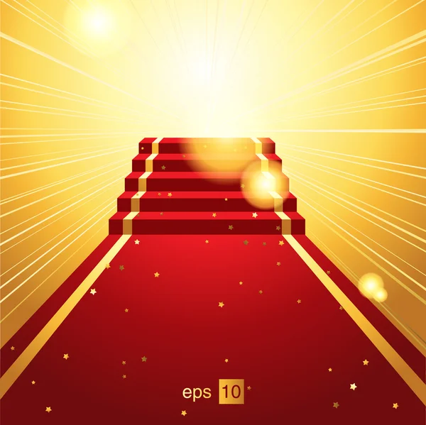 Red carpet — Stock Vector