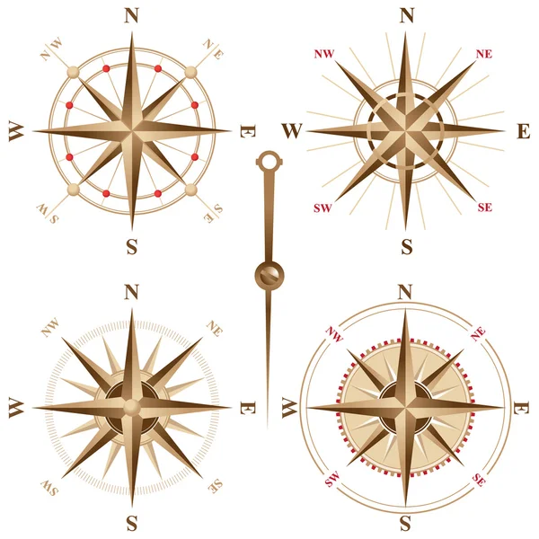 Retro-Kompass — Stockvektor