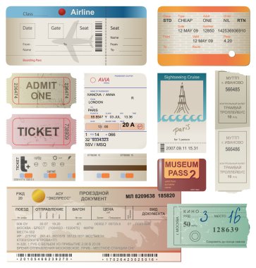 Tickets clipart
