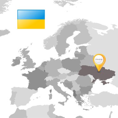 Ukraine on the European map 