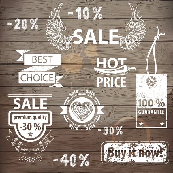 Sale icons — Stock Vector