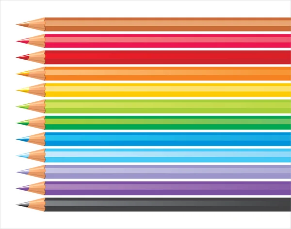 Crayons de couleur — Image vectorielle