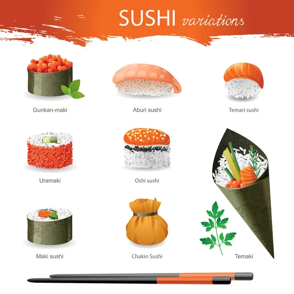 Sushi – Stock-vektor