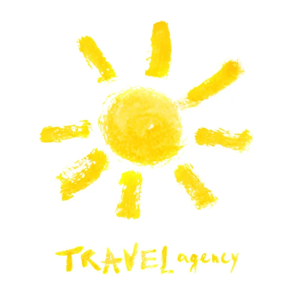 Travel agency logo template — Stock Vector