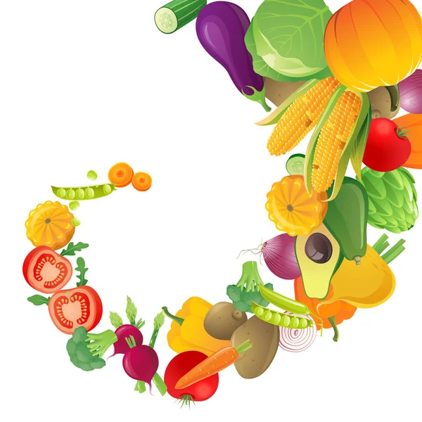 Légumes fond — Image vectorielle