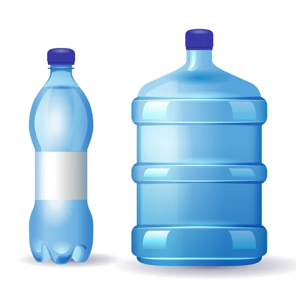 Бутылки с водой — стоковый вектор