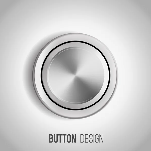 White button — Stock Vector
