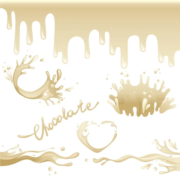 Weiße Schokolade. — Stockvektor