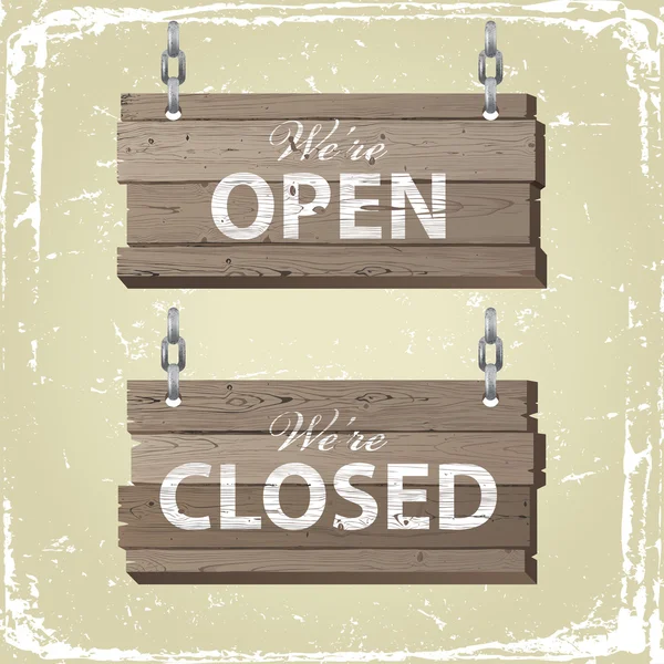 açık ve kapalı işareti