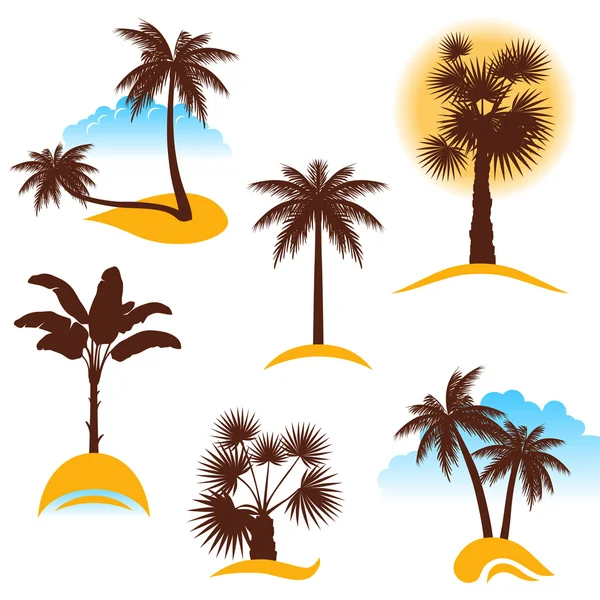 Palm trees — Stock Vector